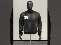 Προσαρμοσμένο πλύσιμο με οξύ ηλιοφάνεια ξεθωριασμένο μπλουζάκι από σιδερένιο πέτρα