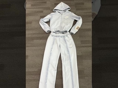 Προσαρμοσμένο Y2K κουρέματα με κουκούλα και παντελόνι δύο κομμάτια σετ γυναίκες