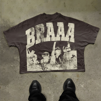 Αγορά Υπερμεγέθη T-Shirt Boxy ανδρών High Street Στυλ T-Shirt βαρέος βάρος βαμβάκι Graphic Boxy T-Shirt άνδρες online manufacture
