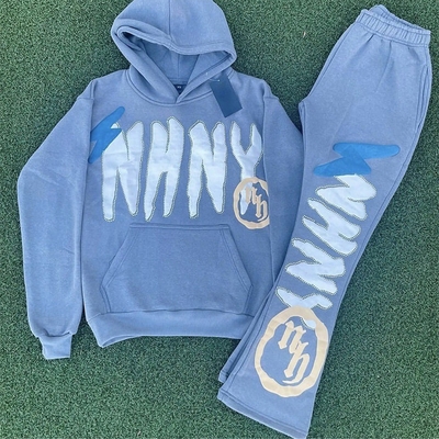 Αγορά Προσαρμοσμένα 3D Puff Print Sweatsuits Set Hoodie με υπερμεγέθη και Cotton Joggers για άνδρες S-6XL online manufacture