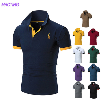 Αγορά Πλέξιμο υφάσματα Custom Logo Plain Casual Γκολφ Βαμβάκι Πολυεστέρα Polo Shirts T-shirt για άνδρες online manufacture