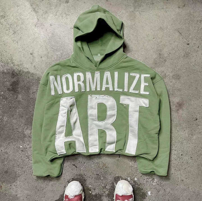 Αγορά 600 gsm Cotton Acid Wash Hoodies με Custom Applique Embroidery και ανίχνευση βελόνων online manufacture