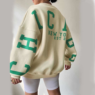 Αγορά Y2k Επιστολή Εικονική εκτύπωση Hoodies Sweatshirt Βιώσιμη καλλιέργεια Top για γυναίκες online manufacture