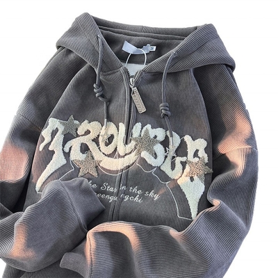 Αγορά Εναρμονισμένο μέγεθος Hoodie με κεντήματα και γράμματα Chenille σε S-6XL online manufacture