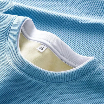 Αγορά Κελάρι O-Neck Custom Fleece Άνδρων Σκαλό Θερμό T-Shirt με μαλακό βαμβάκι και Slim Fit online manufacture