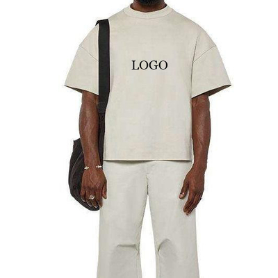Αγορά Χιπ-χοπ στυλ 300gm 100% βαμβάκι ανδρών Custom Drop Shoulder Oversized Κριμασμένο Τ-Shirt online manufacture
