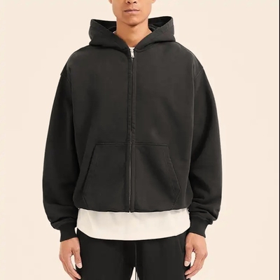 Αγορά Ανδρικά αντιανσφαιρικά γαλλικά Terry Cotton Streetwear Hoodies με Custom Double Zippers online manufacture
