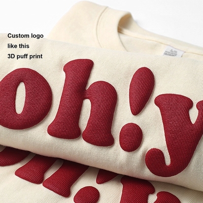 Αγορά Τ-Shirt ανδρών με 3D εκτύπωση και προσαρμοσμένο λογότυπο σε βαρύ βάρος 100% βαμβακερό ύφασμα online manufacture