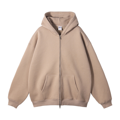 Αγορά Φθινόπωρο Χειμώνας Suede 350G Double Head zipper hoodie Cardigan zip collar sweatshirt online manufacture