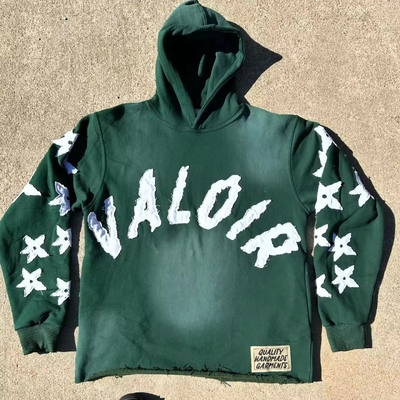 Αγορά Βιντέιζ α Aplique Distressed Hoodie πουλόβερ οξύ πλύσιμο κοπεί sweatshirt ήλιο Φαλακτώθηκε κοπεί οξύ πλύσιμο κοπεί online manufacture