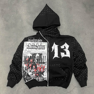 Αγορά Άνδρες βαμβάκι γαλλικό Terry Hoodie κούρεμα zip με οξύ πλύση κεντήματα Applique Patch online manufacture