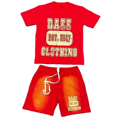 Καλοκαιρινό κοστούμι φόρεμα ιδρώτας Unisex T-shirt και σορτσάκια για άνδρες