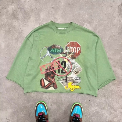 Τ-Shirt ανδρών με κούρεμα χρωματιστό 100% βαμβάκι βαρύ βάρος Τυπωμένο γραφικό 3/4 μανίκι