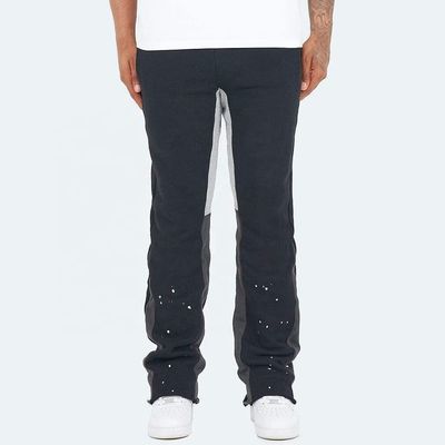 μαύρα φλεγμονώδη παντελόνια ανδρών Αντιφλεγμονώδη ρούχα δρόμου Βίντεζ Φλέιρ Πίνακα Σπρέι Joggers Γκρίζο