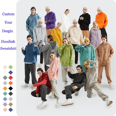 360 γραμμάρια Υπερμεγέθη Πουλόβερ Ζιπ Πάνω Hoodie Sweatshirt για άνδρες Γυναίκες
