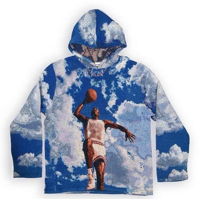 Αντι συρρίκνωσης βαρέος βάρος γαλλικό Terry oversized τυπωμένο ανδρικό υφασμένο Anime γκαλίτσα Hoodie