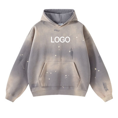 Σπρέι χρωματισμένα παντελόνια Unisex Custom 450GSM 100% βαμβάκι παχύ γαλλικό τρίχωμα