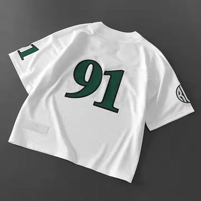 Προσαρμοσμένο 2025 Classic Retro Jerery Ποδοσφαιρικό V-Neck Satin Polyester Mesh T-Shirt Ποδοσφαιρικό T-Shirt Ποδοσφαίρου υψηλής ποιότητας για άνδρες