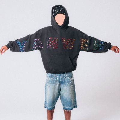 Προσαρμοσμένα Κρυστάλλια βαρέος βάρος Vintage Y2K Streetwear Πουλόβερ Hoodie 500 Gsm Βαμβάκι Terry Άνδρες Ράινστοουν Hoodies